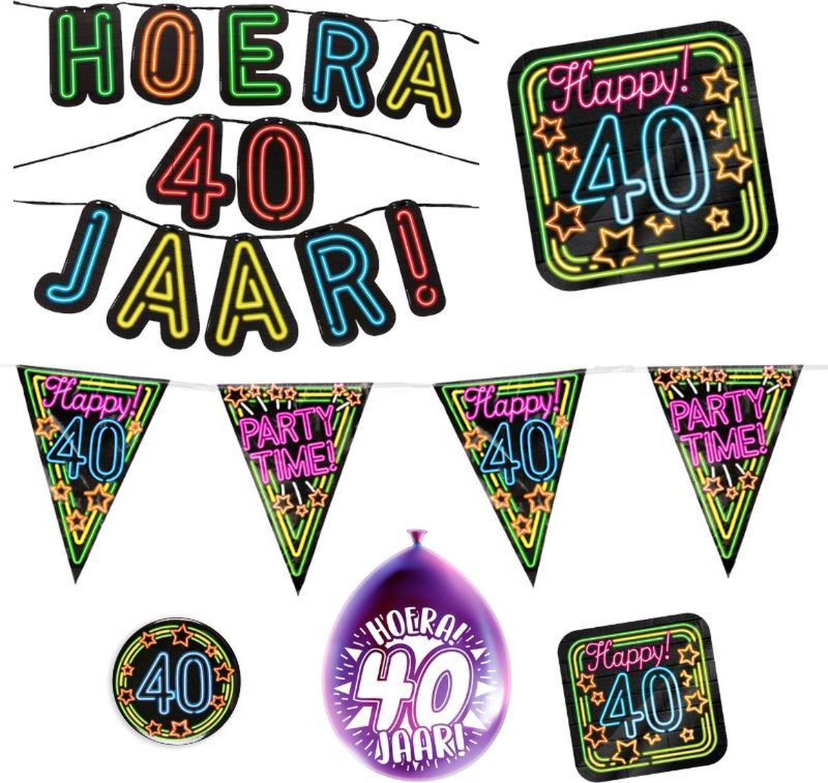 40 jaar verjaardag versiering pakket