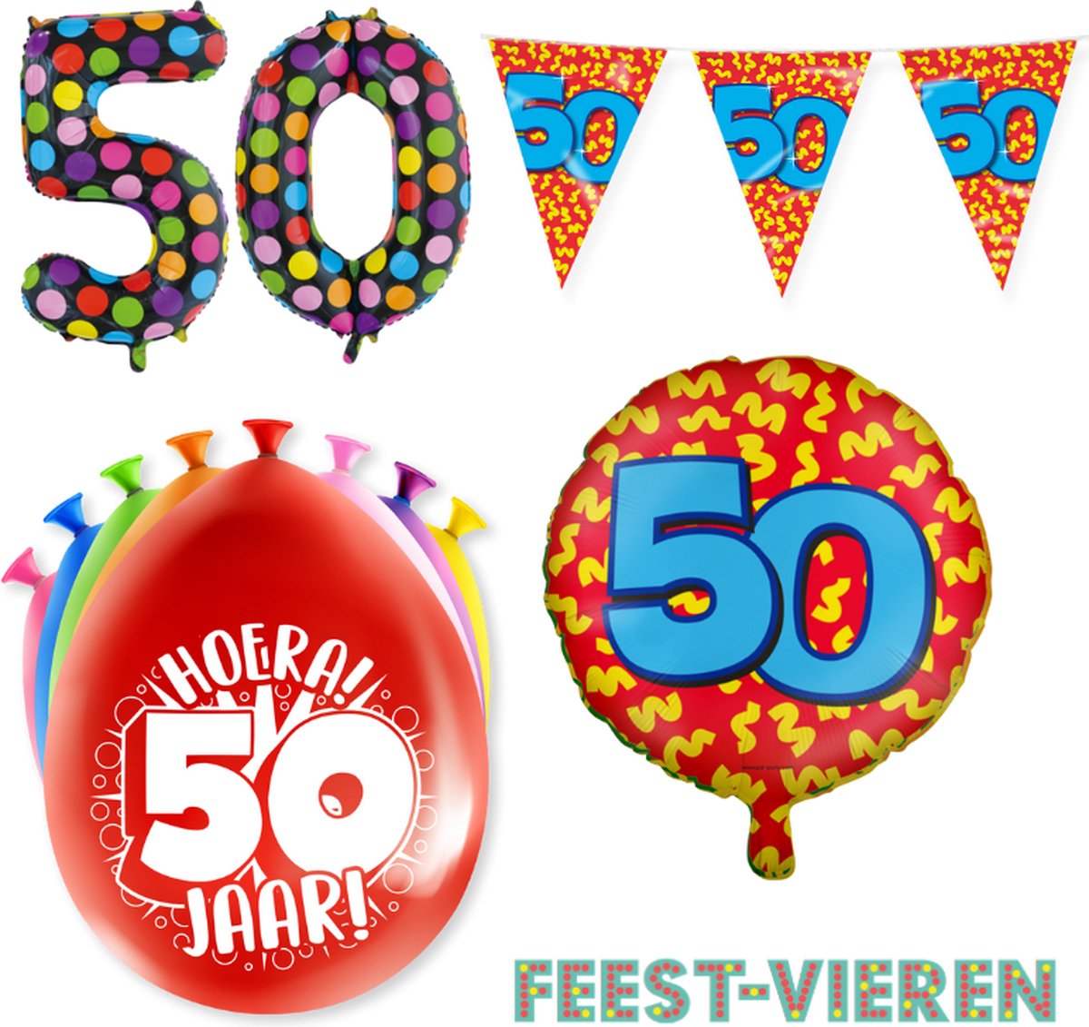 50 jaar Verjaardag Versiering Happy Party M