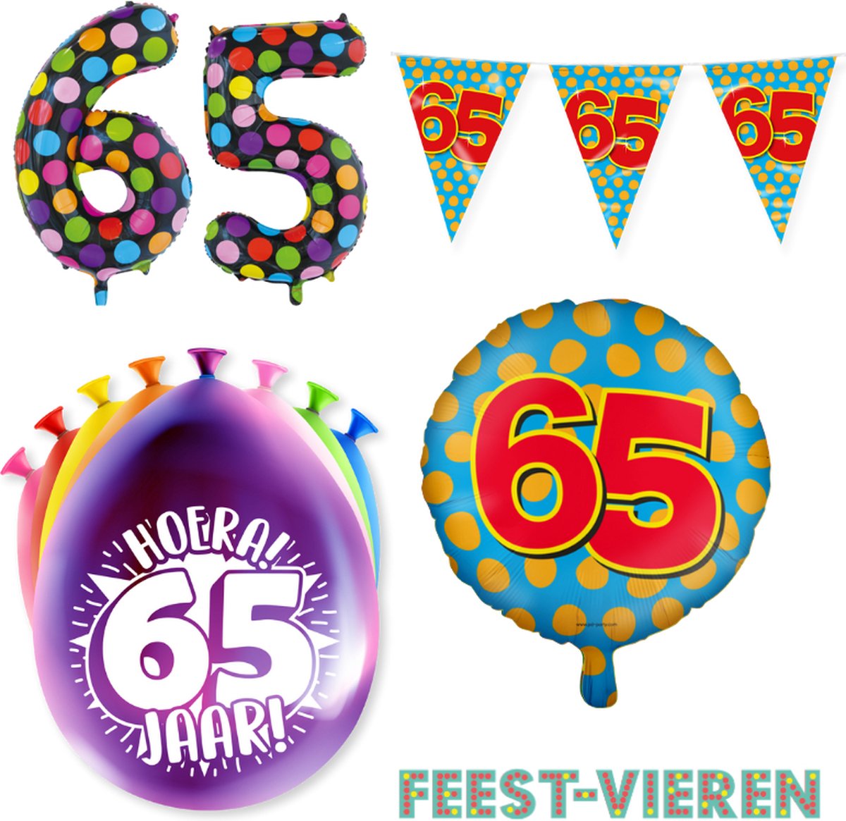 65 jaar Verjaardag Versiering Happy Party M