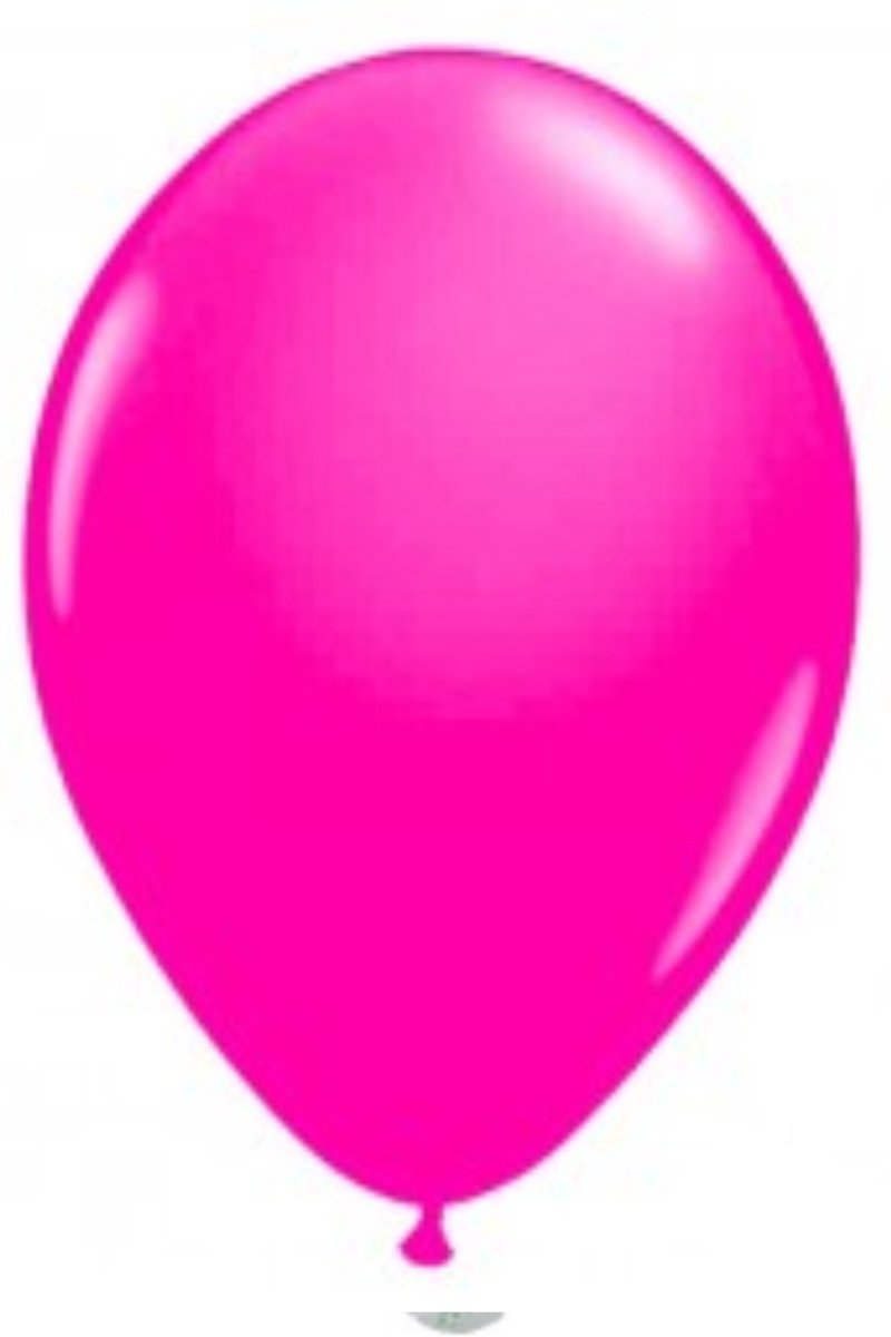 100 ballonnen fluor rose