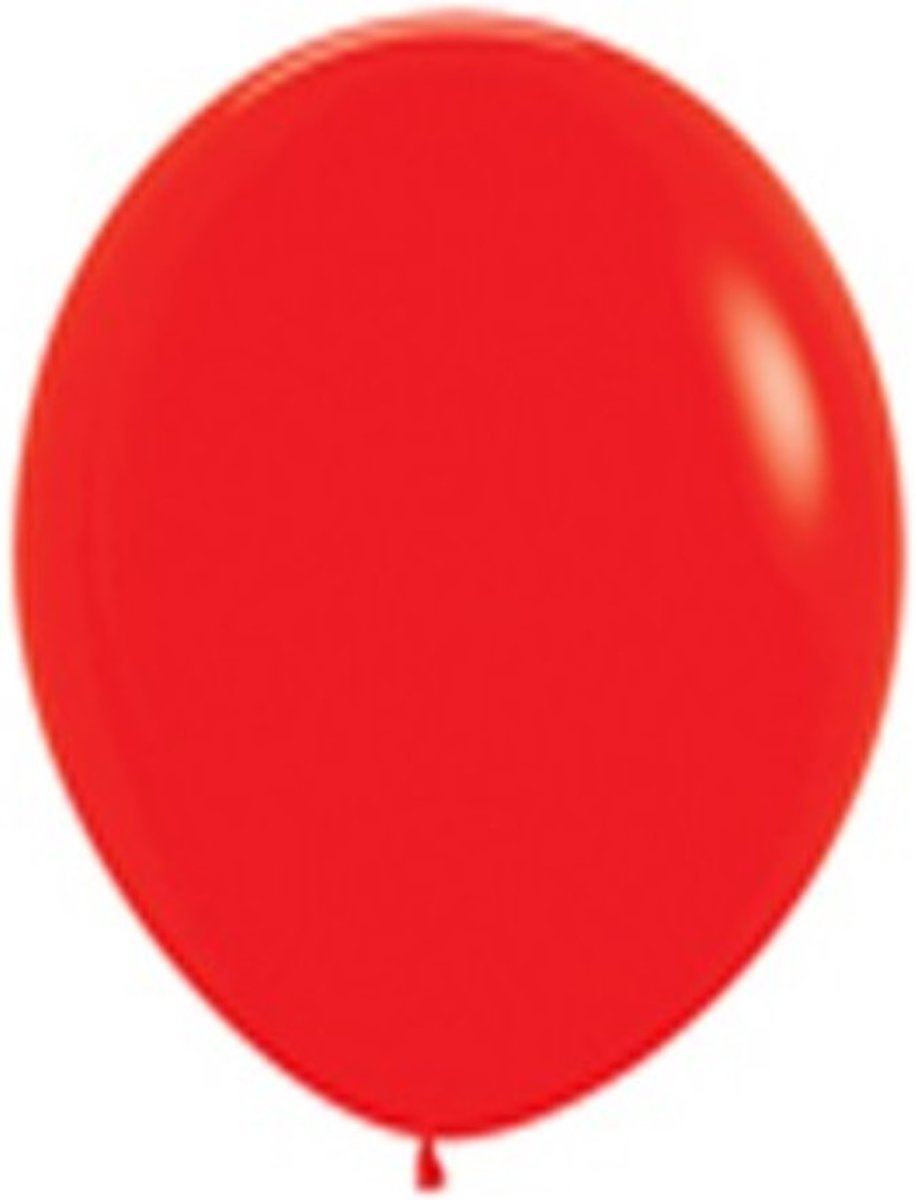 100 ballonnen rood metallic