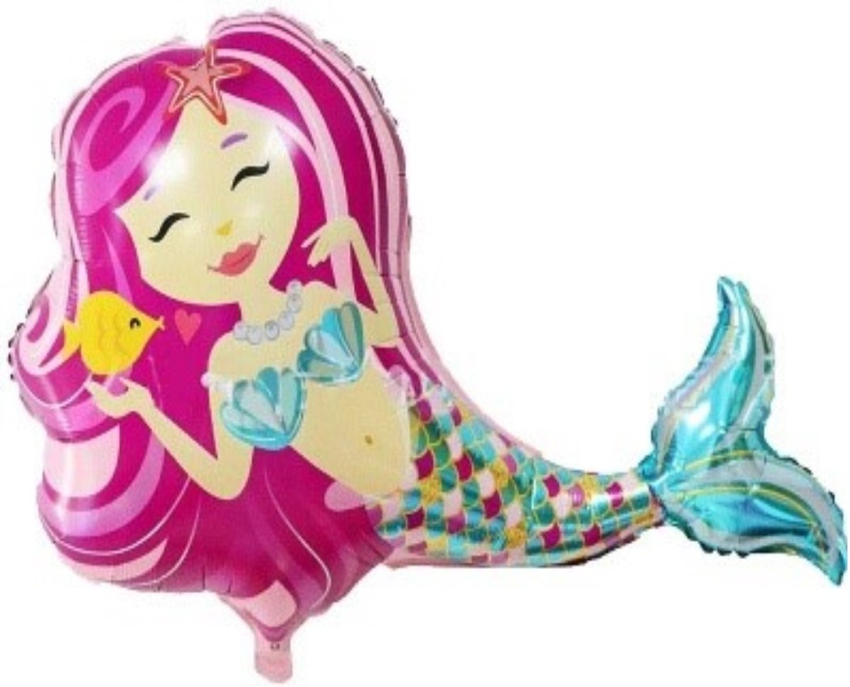 Folie ballon mermaid mega