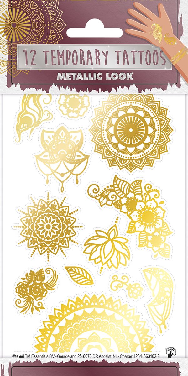 Funny Products - Tattoos Metallic Summer II (Mehndi)