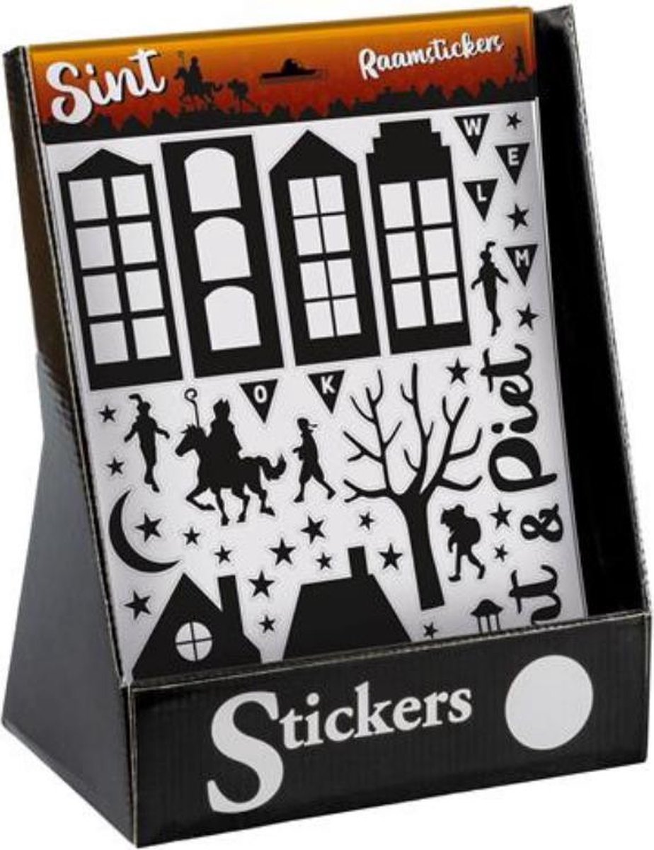 Welkom Sint & Piet Raamstickers