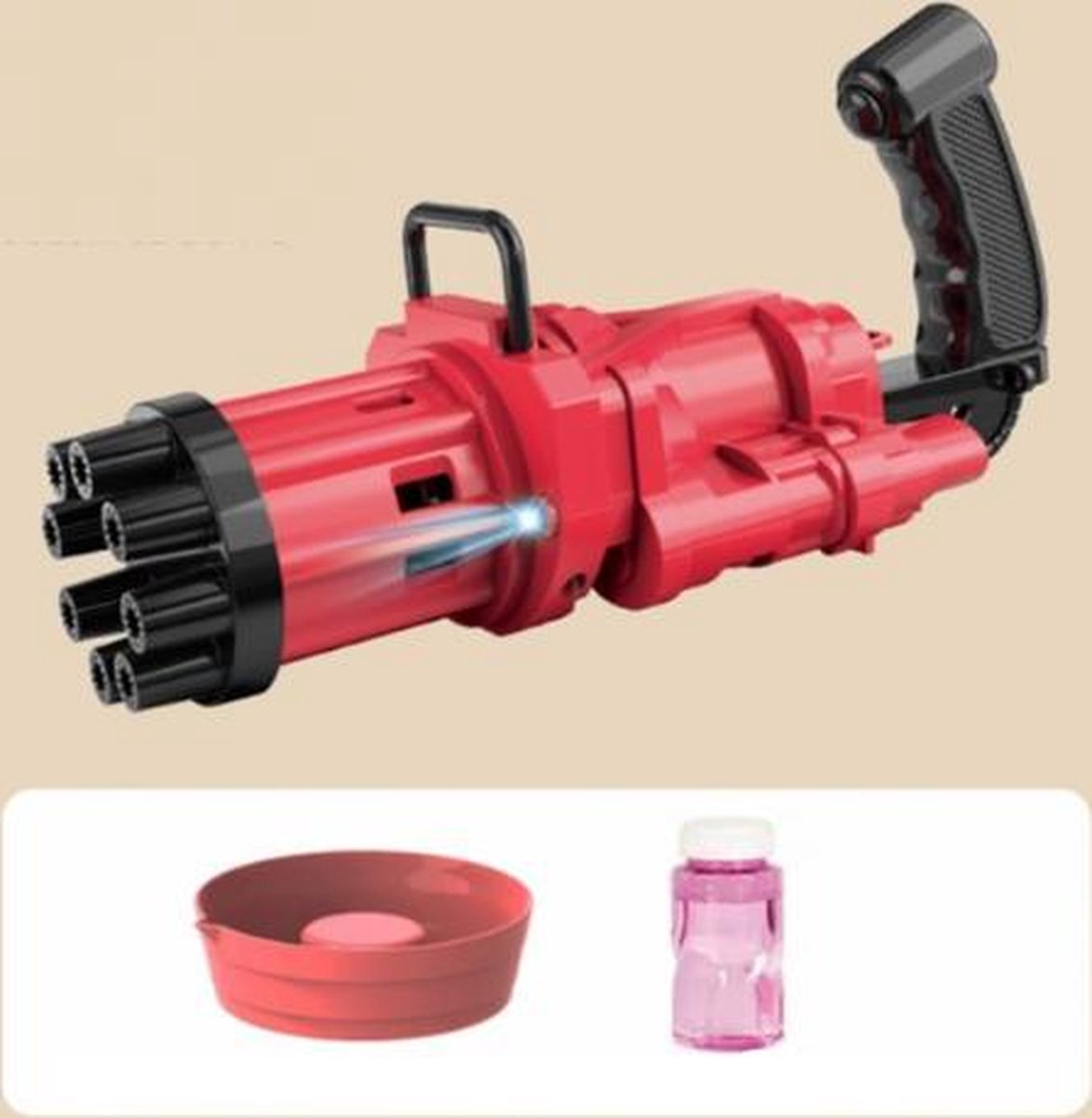   pistool - Rood -   machine - Elektrisch bellenblaas pistool - Bubbel gun - Bellenblazer