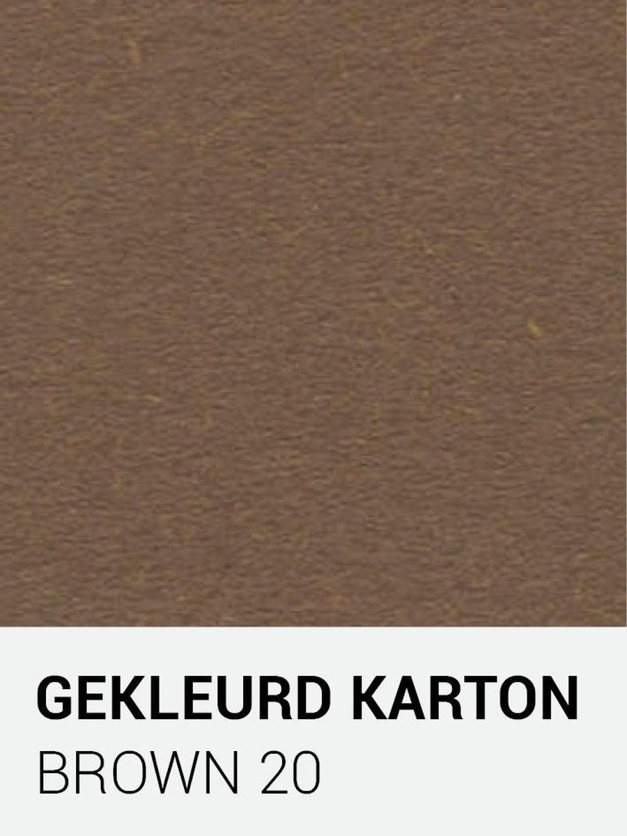 Gekleurd karton brown 20 A4 270 gr.