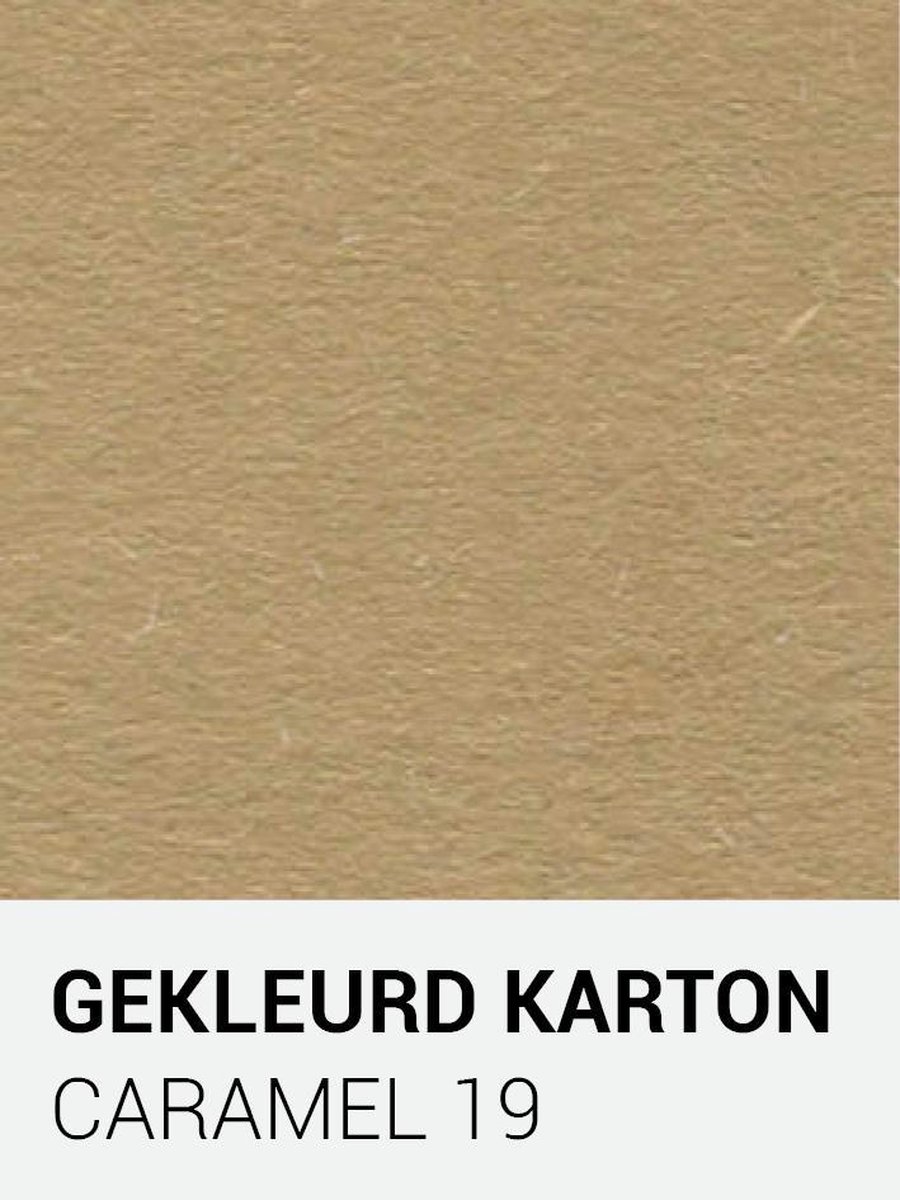 Gekleurd karton caramel 19 30,5x30,5 cm  270 gr.