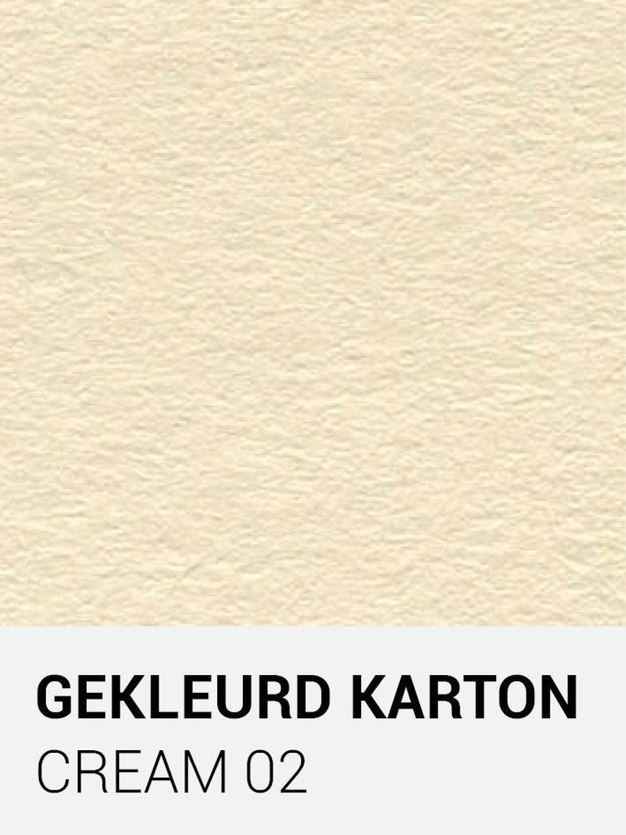 Gekleurd karton cream 02 30,5x30,5 cm  270 gr.