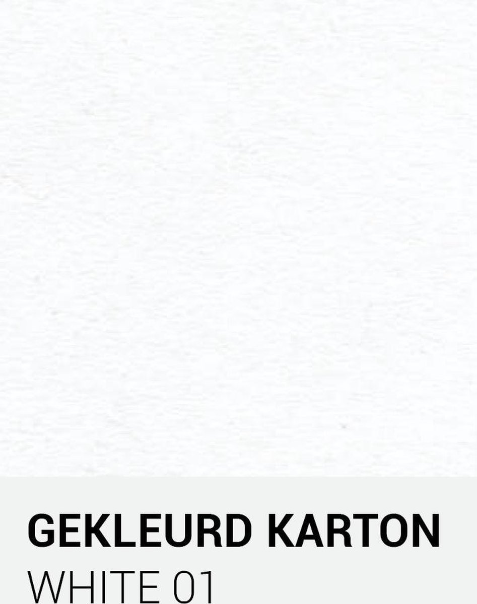 Gekleurd karton white 01 A4 270 gr.