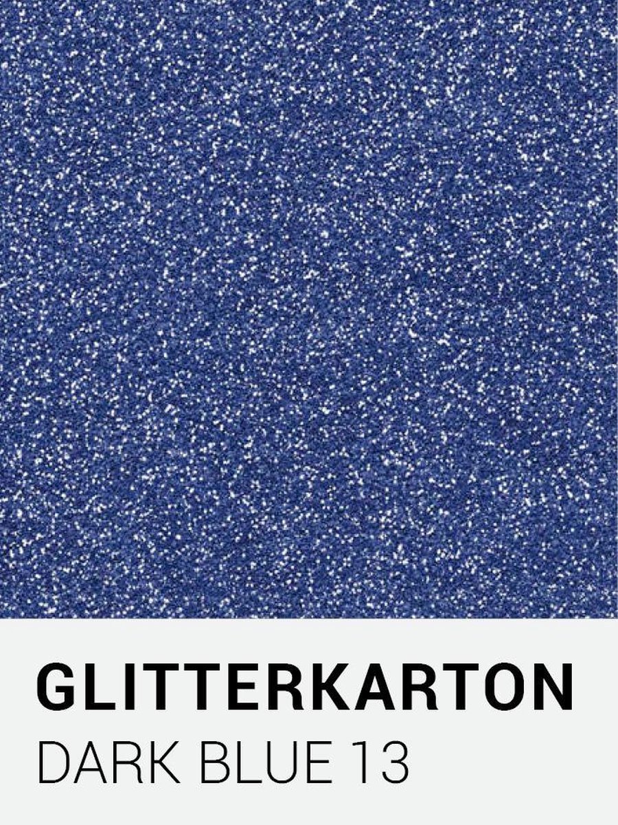 Glitterkarton 13 dark blue A4 230 gr.