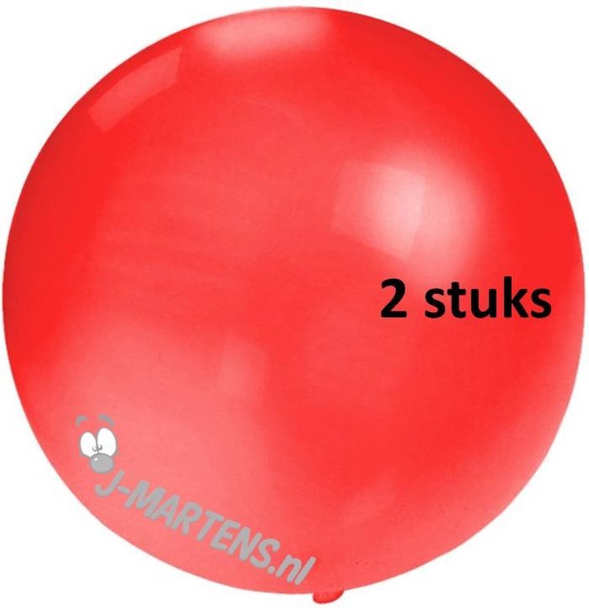 2 x Mega Ballon rood 24 inch= Ø 60 cm