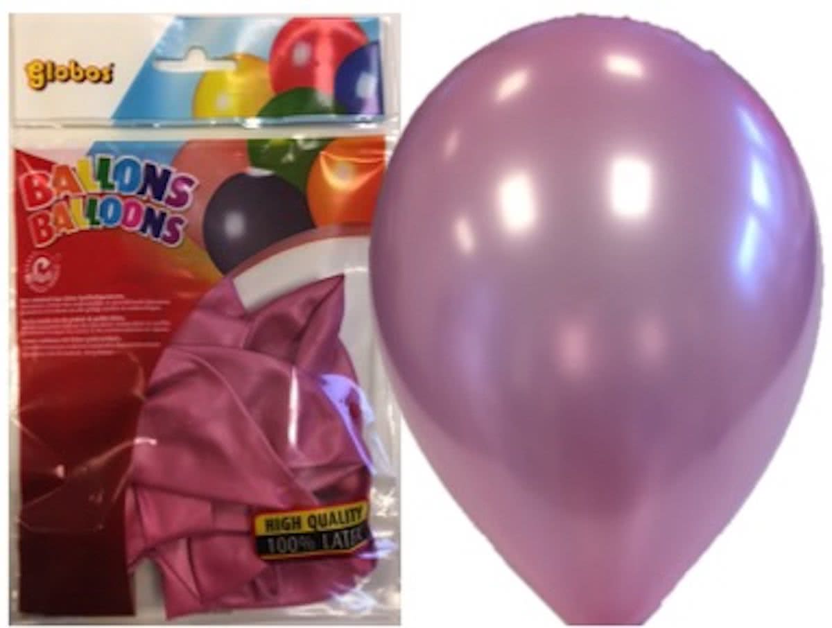 Ballonnen Pearl Roze zakje 8 stuks