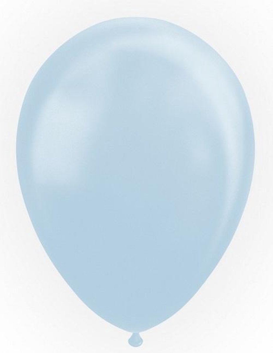 Globos Ballonen 30,5 Cm Latex Lichtblauw Parelmoer 25 Stuks