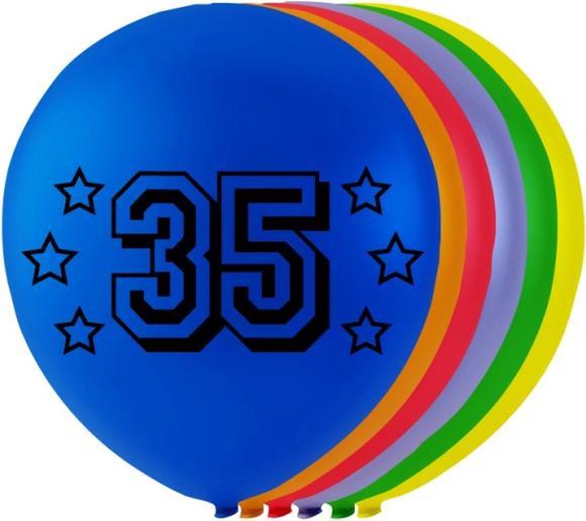 Globos Ballonnen Cijfer 35 Latex 80 Cm 8 Stuks