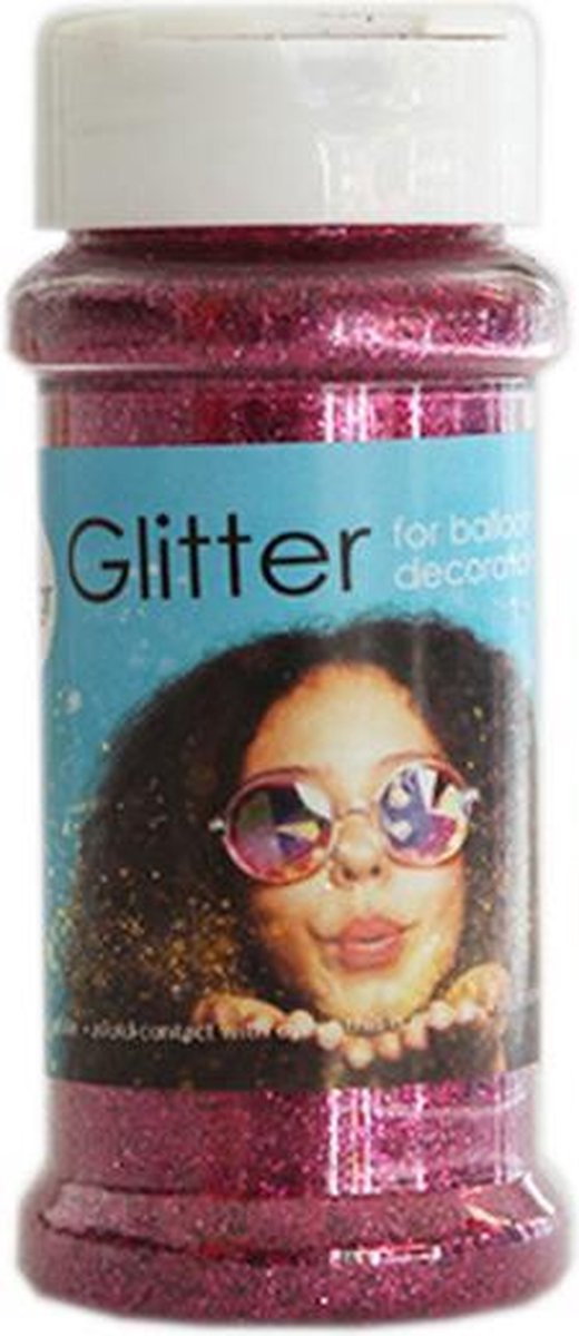 Globos Glitter 100 Gram Kunststof Roze