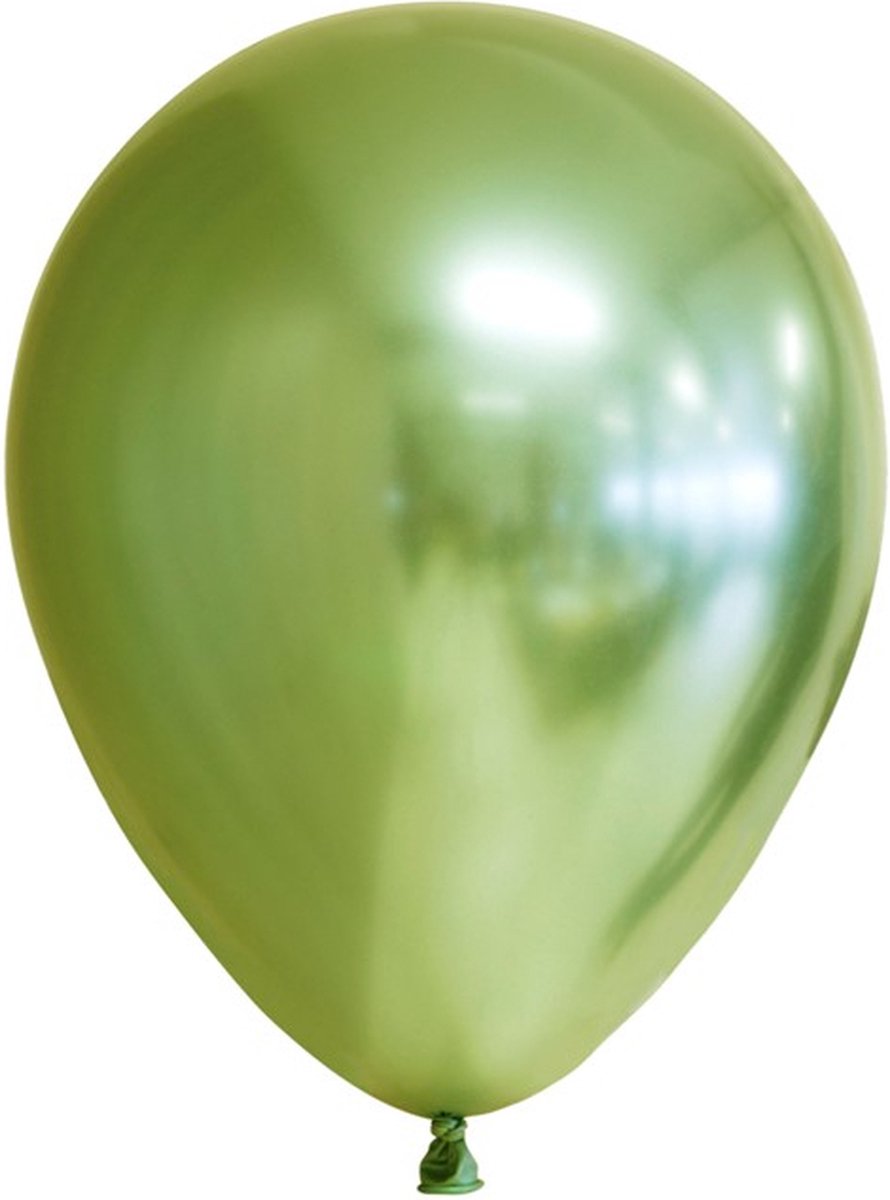 Licht groen spiegel-chroom-ballonnen-12inch-100-stuks.