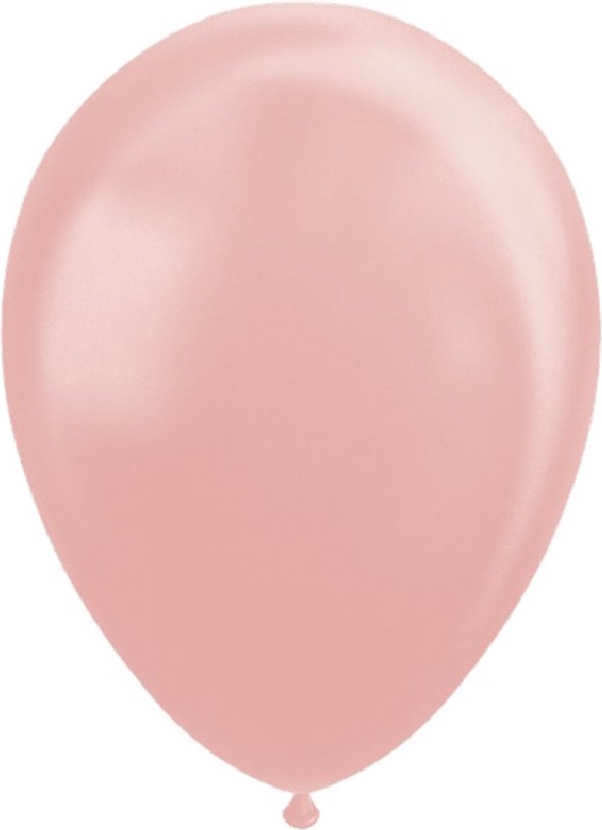 Rosé goud parel pastel ballonnen  50 stuks - 12 inch.