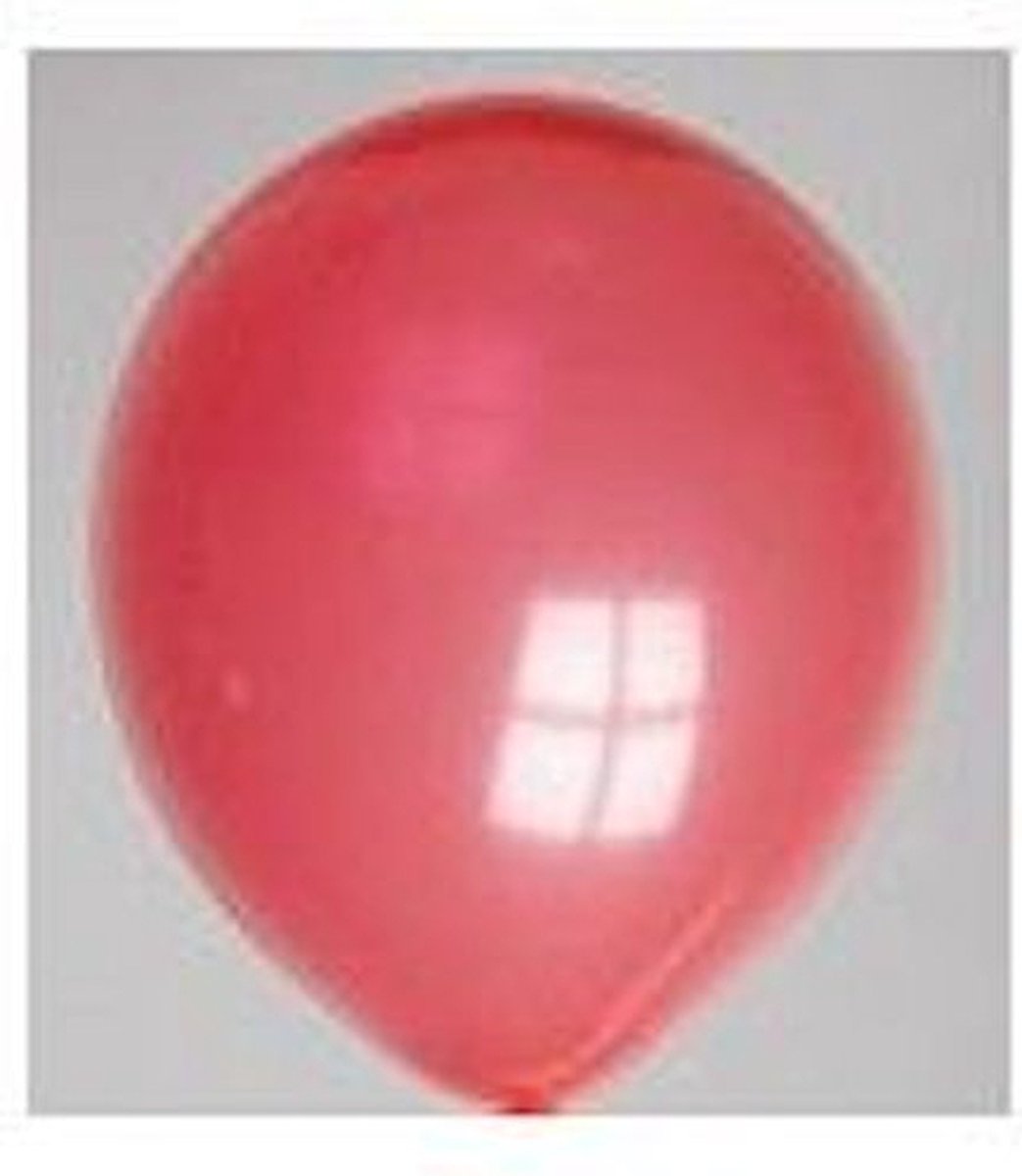 Zak met 100 ballons no. 12 rood