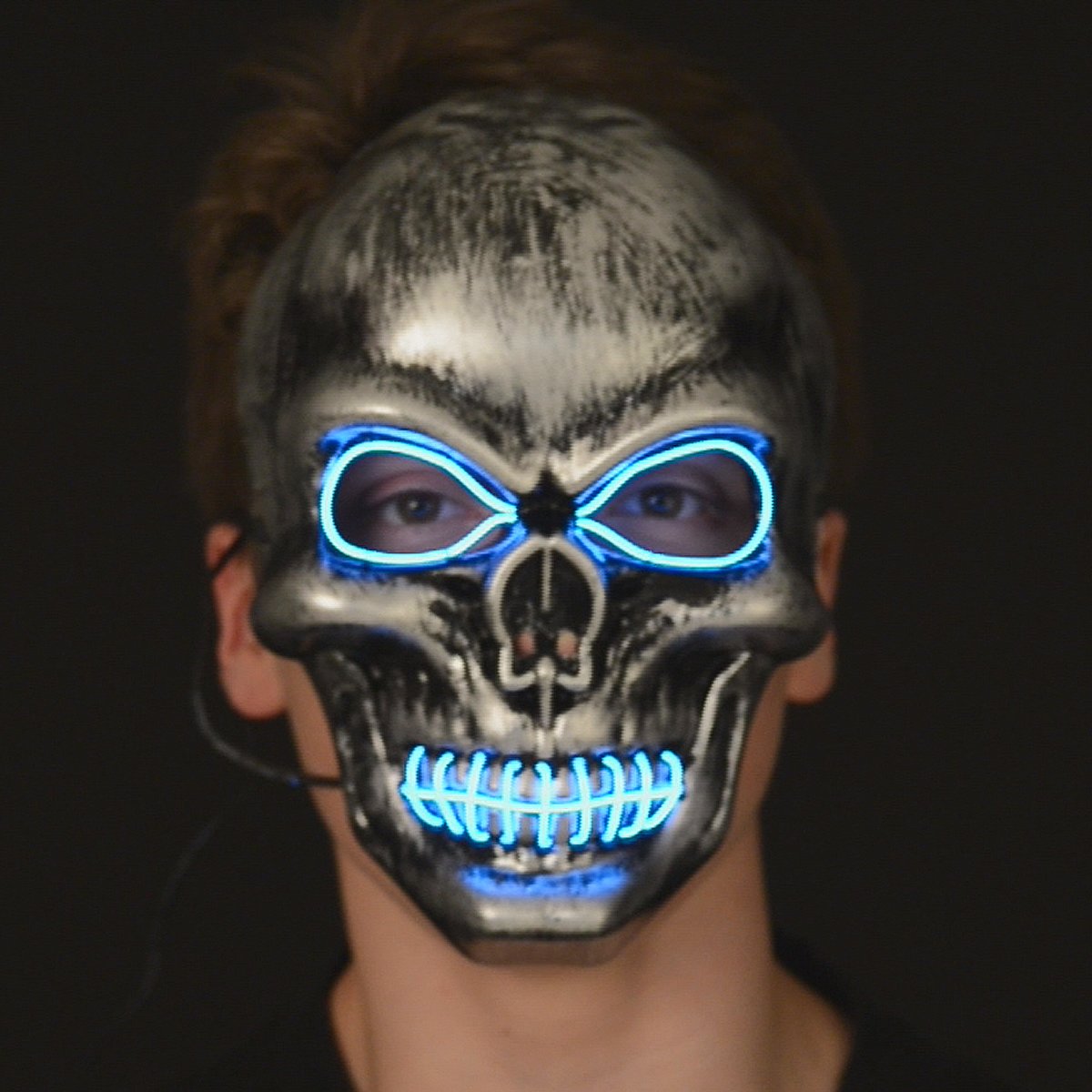 BOTI Schedel Neon Masker – Lichtgevend masker – Neon Masker voor Halloween