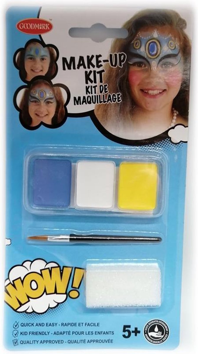 Goodmark - Make up kit Schmink set - Avatar blauw