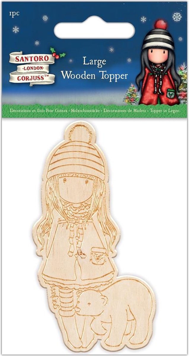 Gorjuss Christmas Large Wooden Topper (GOR 359901)