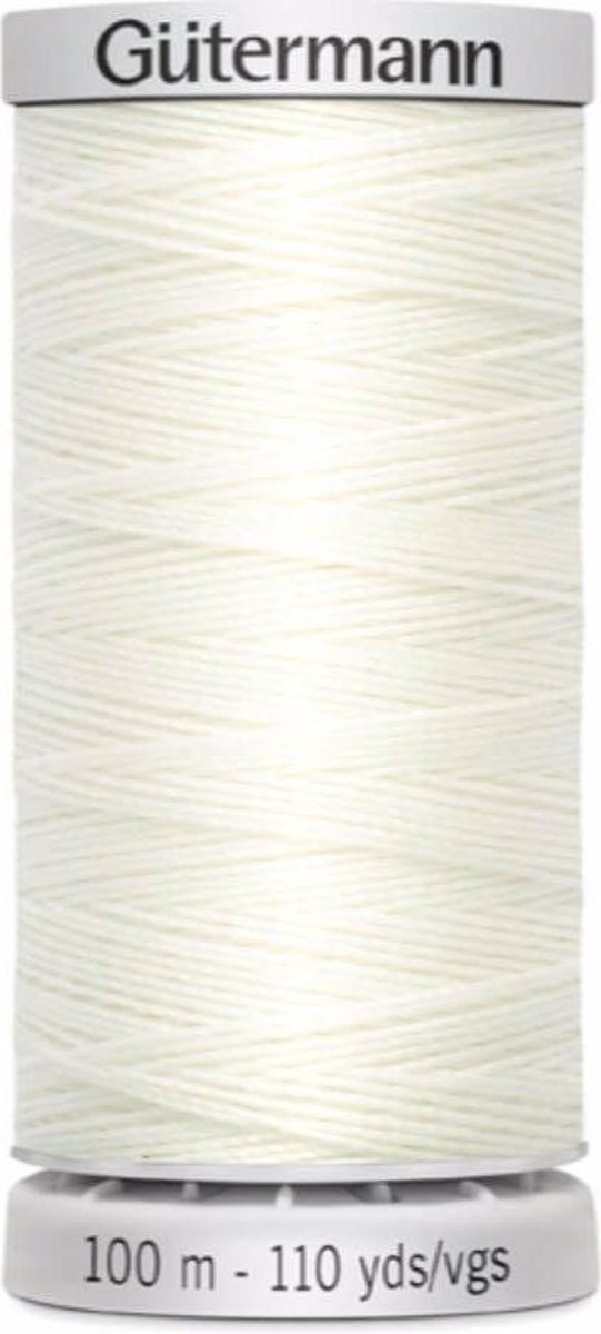 Gutermann Super Sterk Garen 100 mtr Col. 111 Creme.