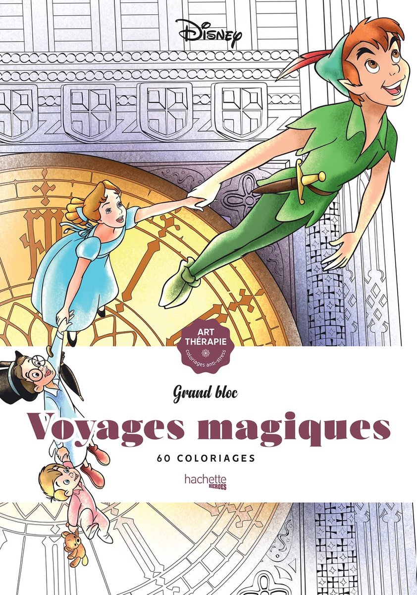 Grand bloc - Disney Voyages Magiques - Kleurboek voor volwassenen