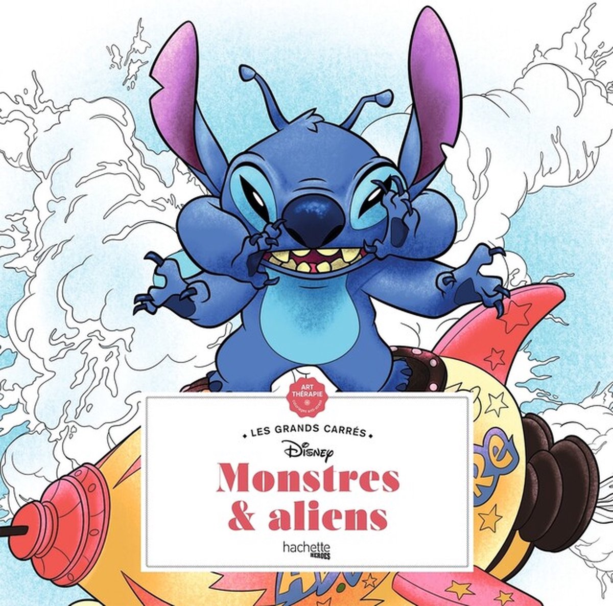 Les Grands Carrés Disney Monstres & Aliens - Hachette Heroes - Kleurboek voor volwassenen