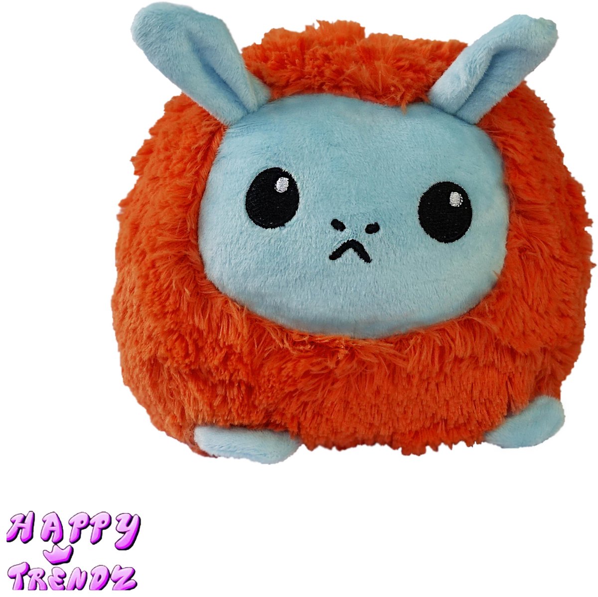 Happy Trendz® Oranje Blauw Schaap  Knuffel - Sheep Knuffel - Sheep Plush - Mood - Omkeerbaar - Blauw - Oranje - Reversible Plush - Happy - Sad - Verjaardag - Baby  - Zachte Knuffel - Blij - Boos -Top Cadeau