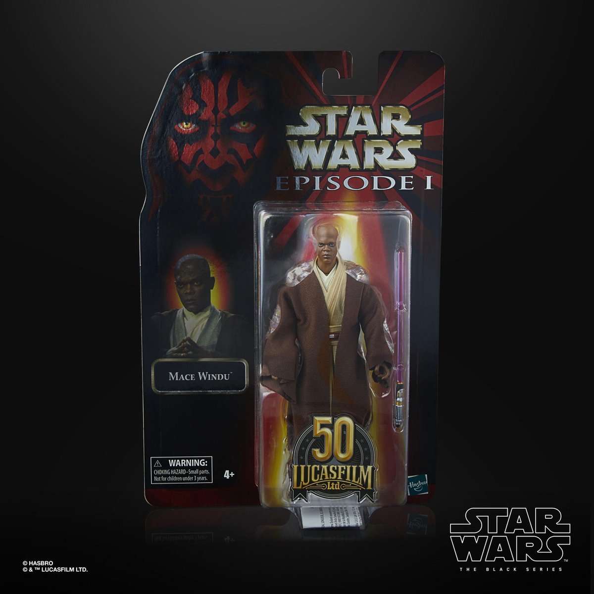 Star Wars The Black Series Mace Windu LUCASFILM 50TH ANNIVERSARY FIGUR