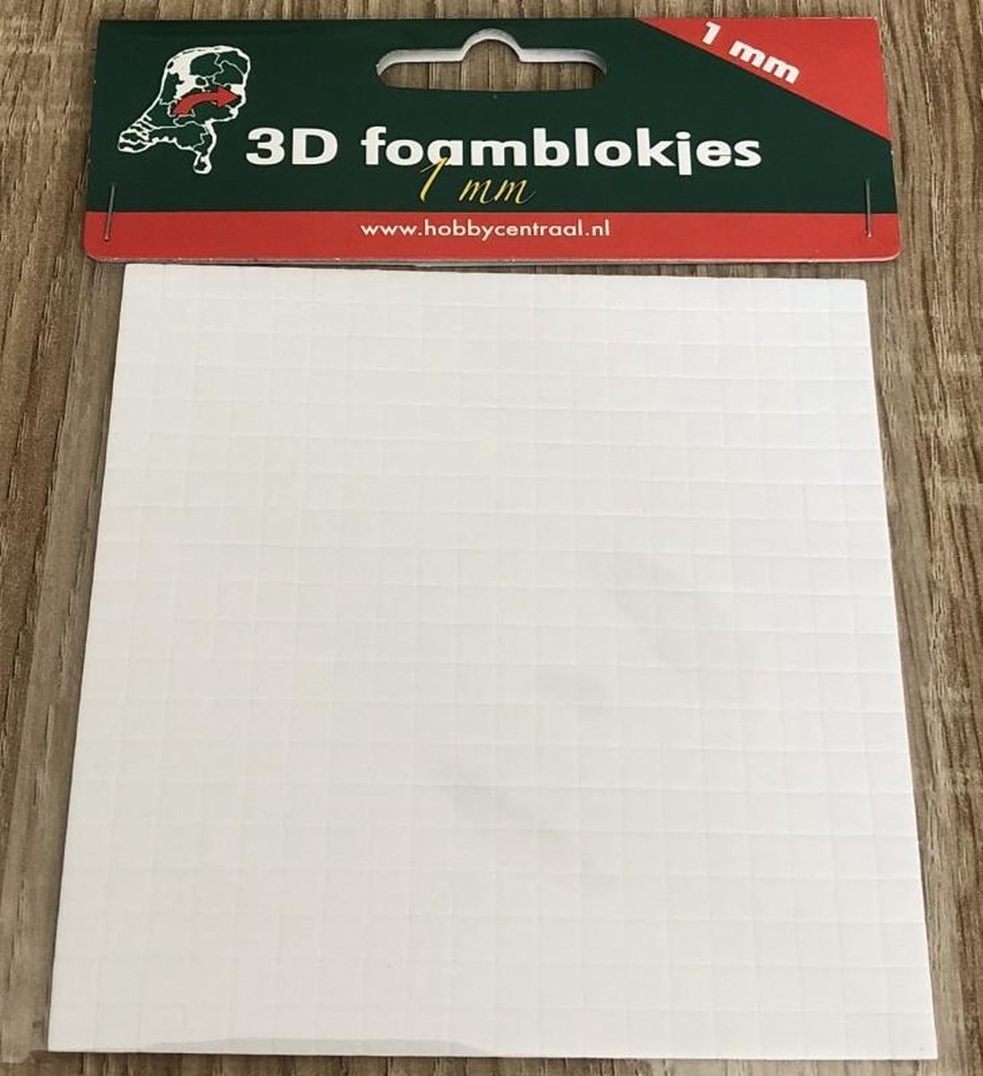 hobbycentraal 3D Foamblokjes 1mm