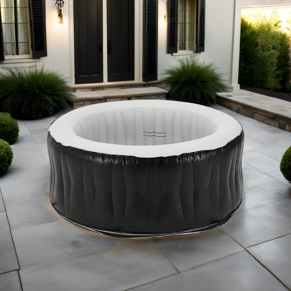 Opblaasbare 3-Persoons Bubbel Jacuzzi Spa met 105 Massagejets en Verwarming – Outdoor Wellness Spa Hometotry