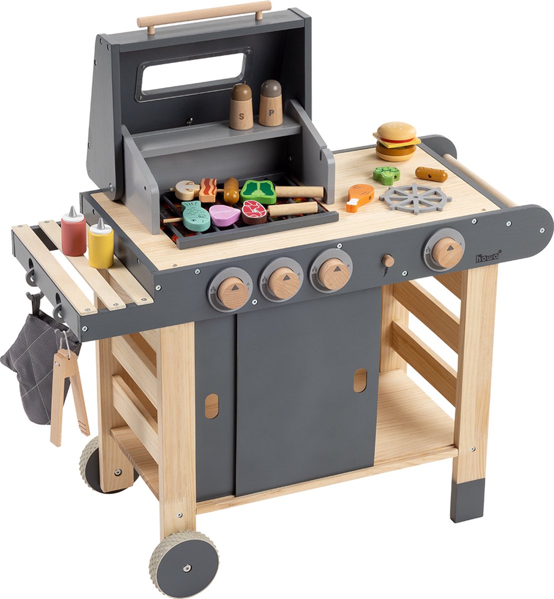   Houten Speelgoed BBQ Barbecue Grill 