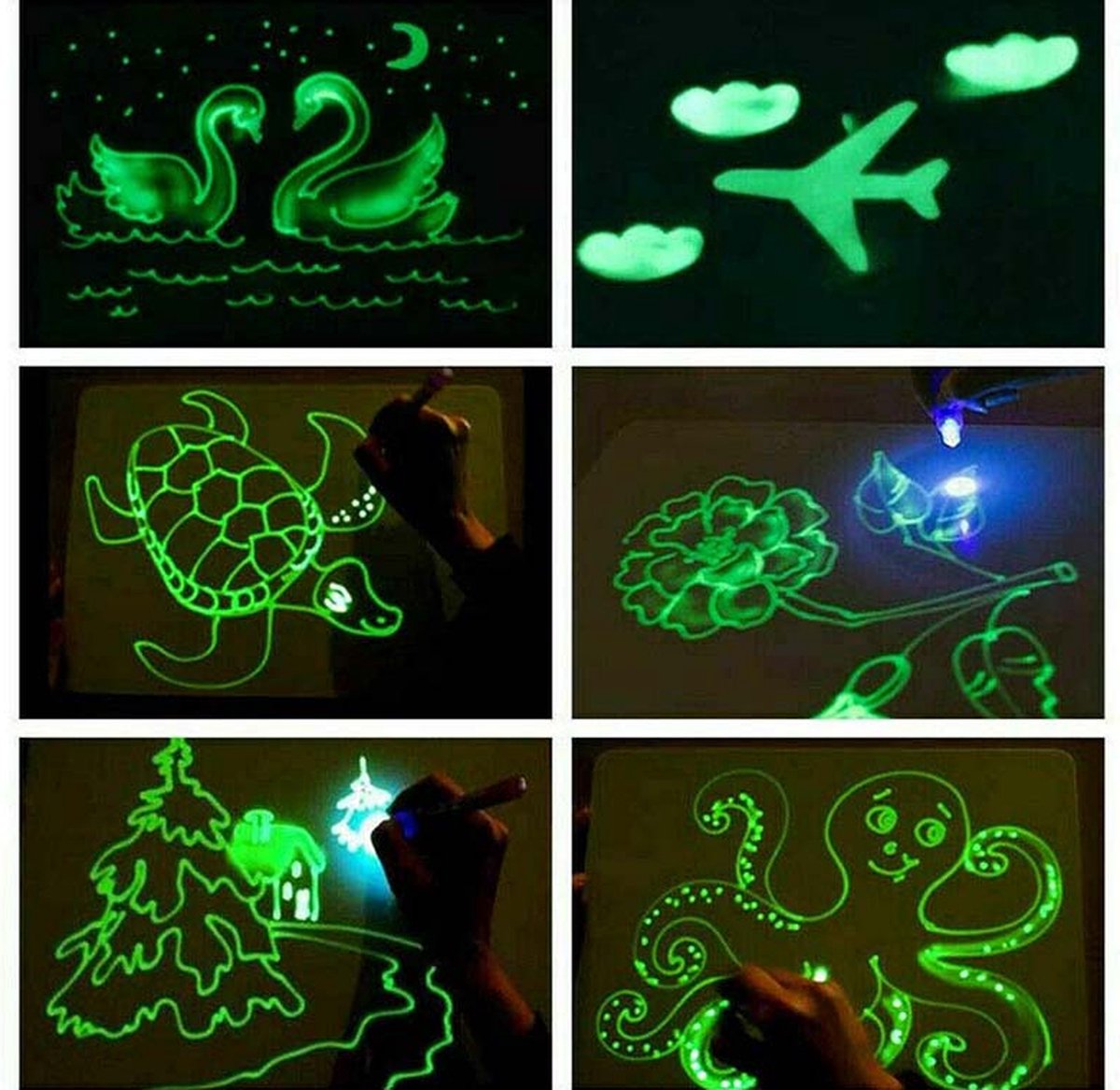 iBello Glow In The Dark tekenbord AA formaat