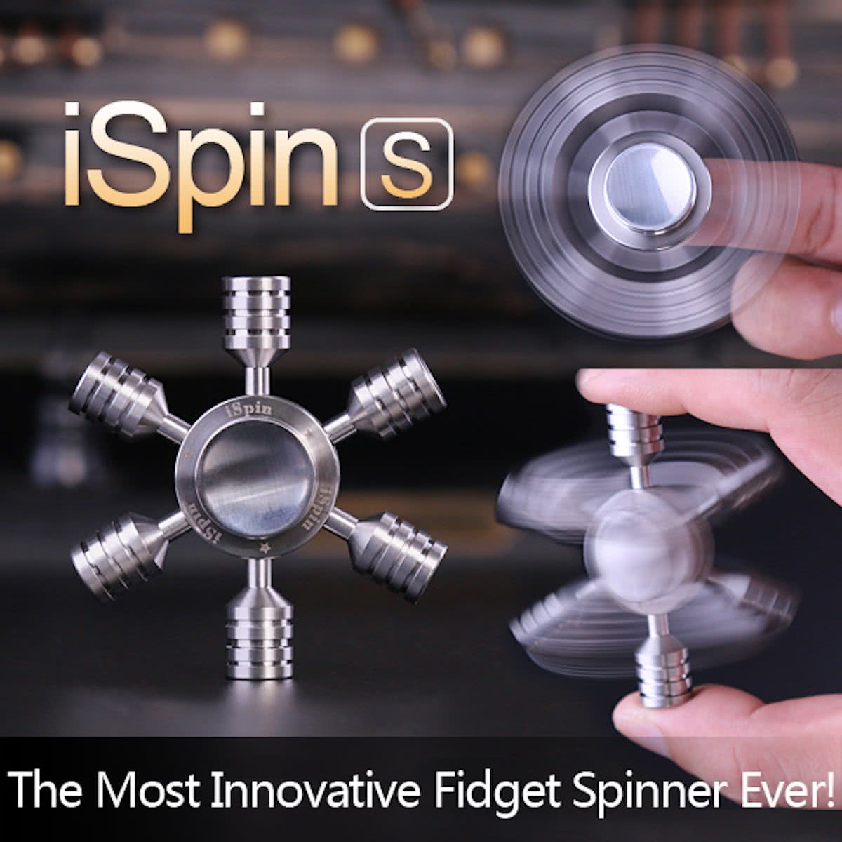 Fidget Spinner iSpin S Zilver