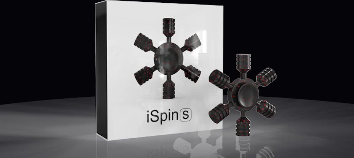 Fidget Spinner iSpin S Zwart