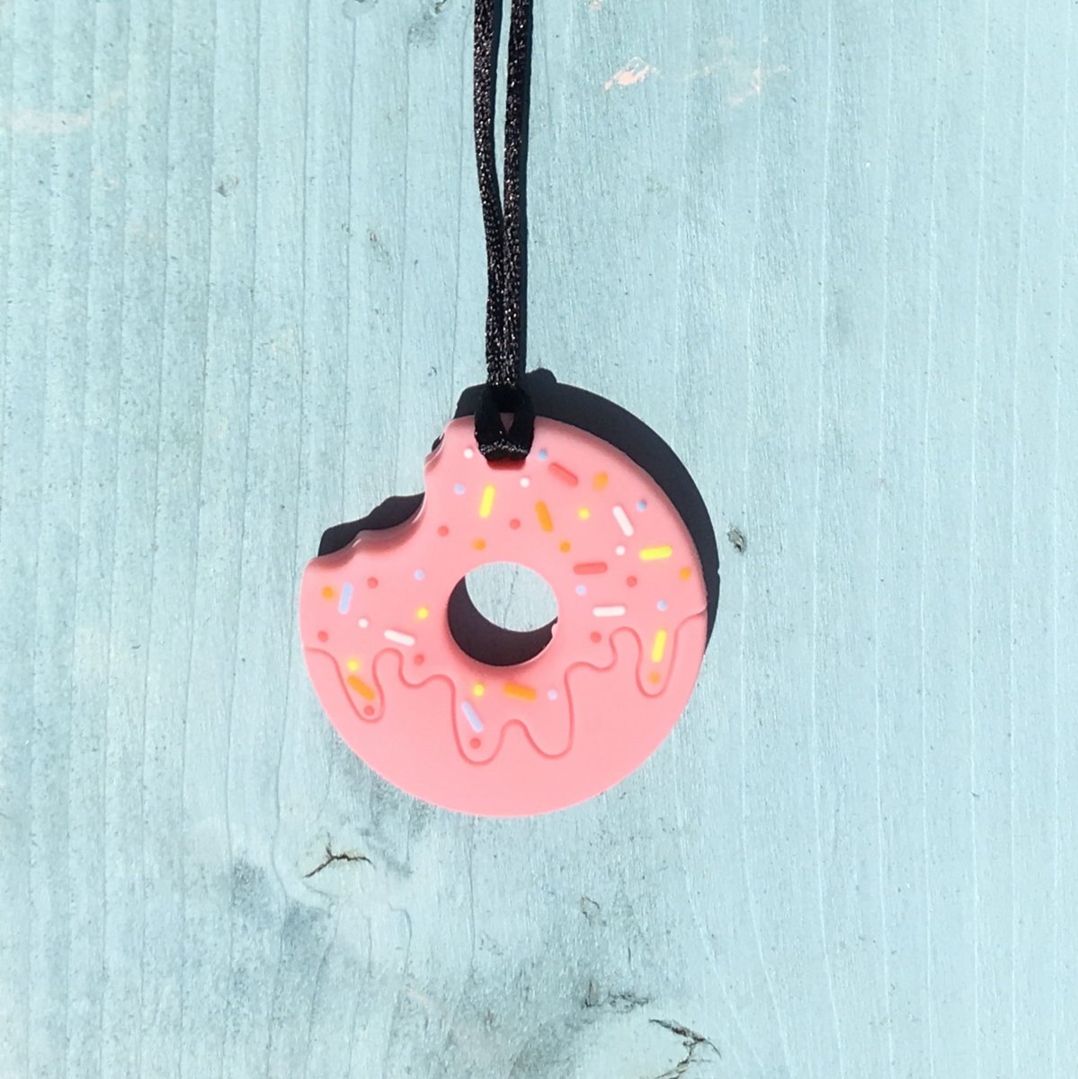 Bijtketting Voedingsketting Bijtring donut roze