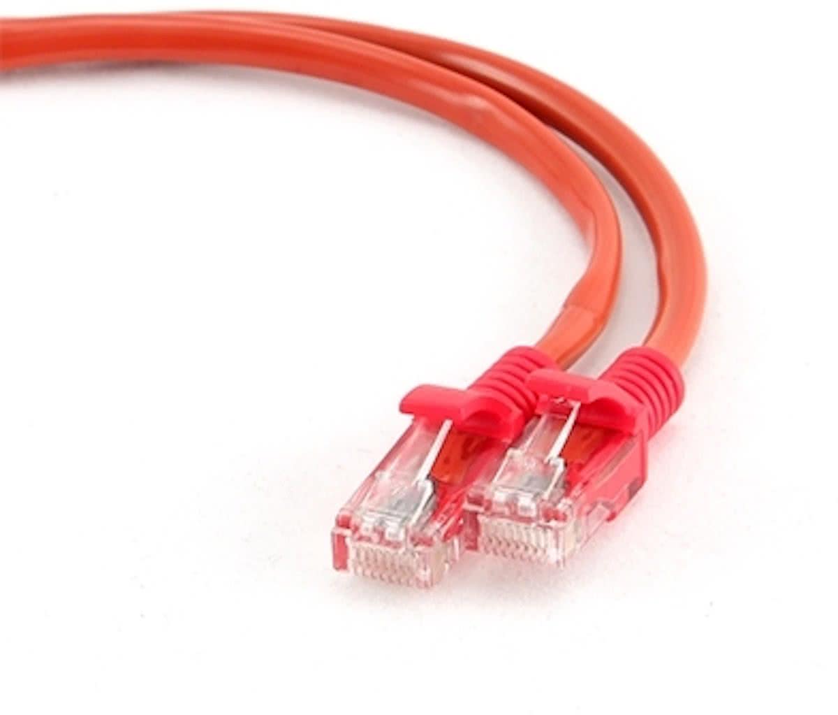 iggual 0.5m Cat5 UTP RJ45 0.5m Cat5 U/UTP (UTP) Rood netwerkkabel