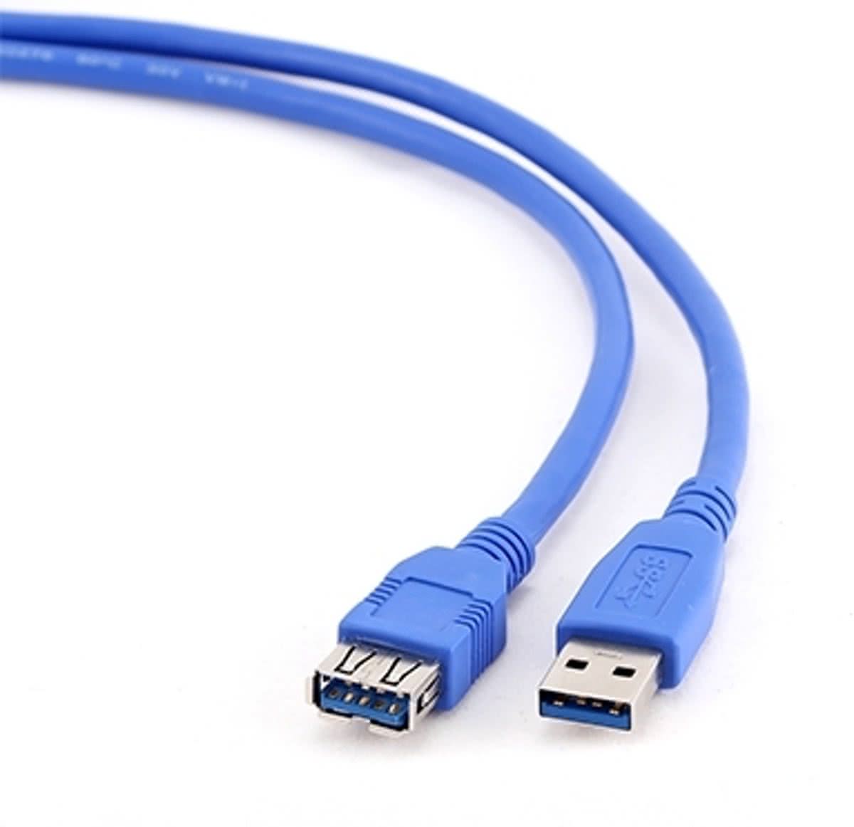 iggual PSICCP-USB3-AMAF-10 3m USB A USB A Mannelijk Vrouwelijk Blauw USB-kabel