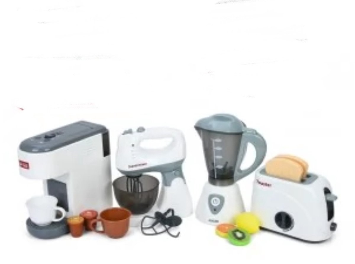 Ilso speelgoed keukenset - ontbijt - mixer - blender - broodrooster - koffiezetapparaat - licht en geluid - inclusief batterijen