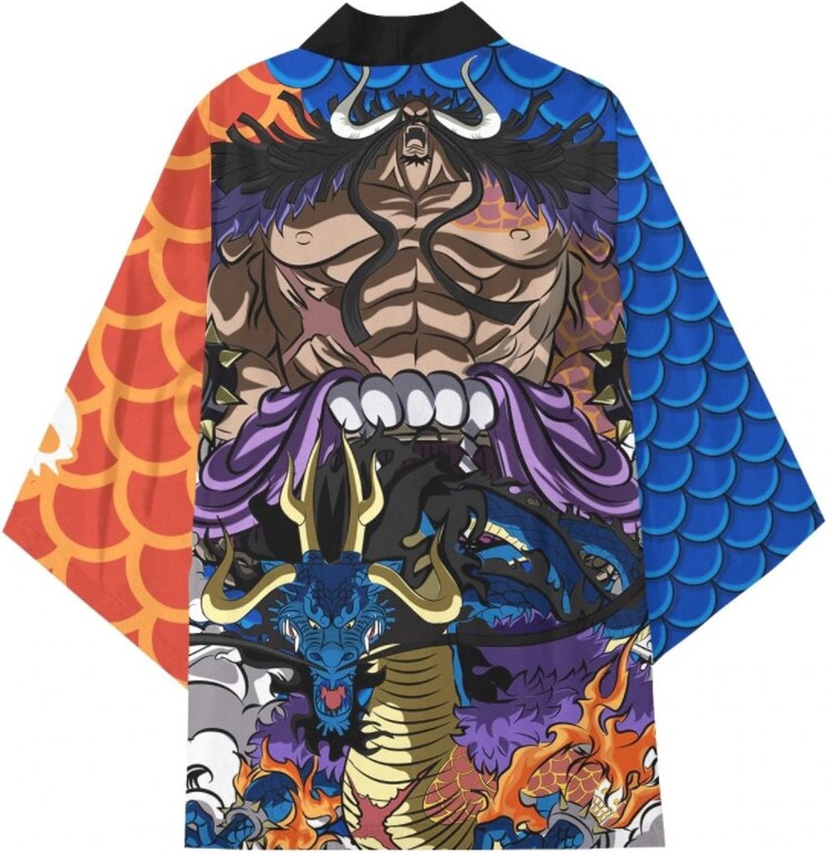 One Piece Kaido Haori kimono Jas, Dragon Cosplay, cosplay kostuum, cosplay kimono, Kaido Haori, One Piece, Anime kostuum, manga, cosplay kleding, animé cosplay , cosplay jacket maat S