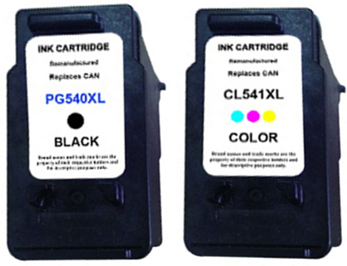 Inktdag inkcartridge alternatief voor de Canon PG540 XL zwart  + CL541 XL kleur