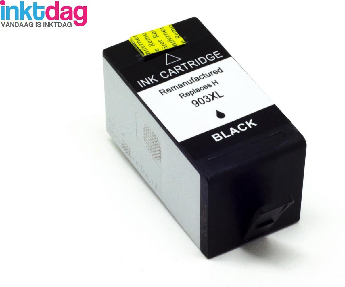 Inktdag inktcartridge voor HP 903 XL Zwart, HP 903XL Zwart (1 stuk) geschikt voor printers HP OfficeJet Pro 6860 , Pro 6950 , Pro 6960 ,Pro 6970 ,Pro 6951