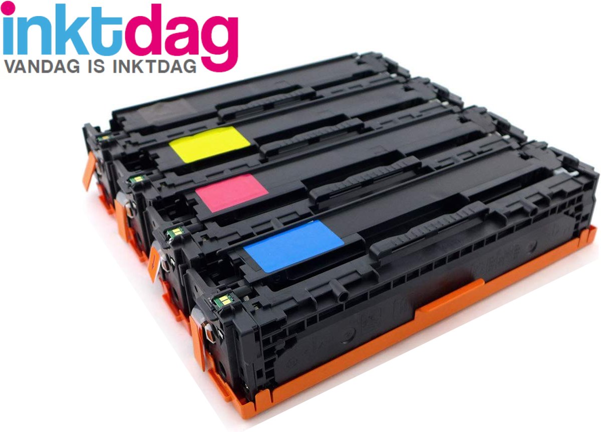 Inktdag toner cartridge voor HP CF210X CF211A CF212A CF213A 131A 131X toner Multipack (4 stuks)