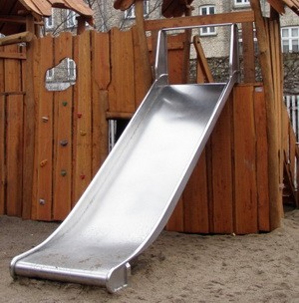 Intergard -   rvs voor speeltoestellen breed voor 150cm platvormhoogte