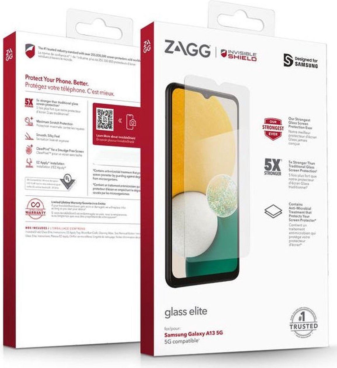 ZAGG InvisiS Glass Elite Samsung A13 5G