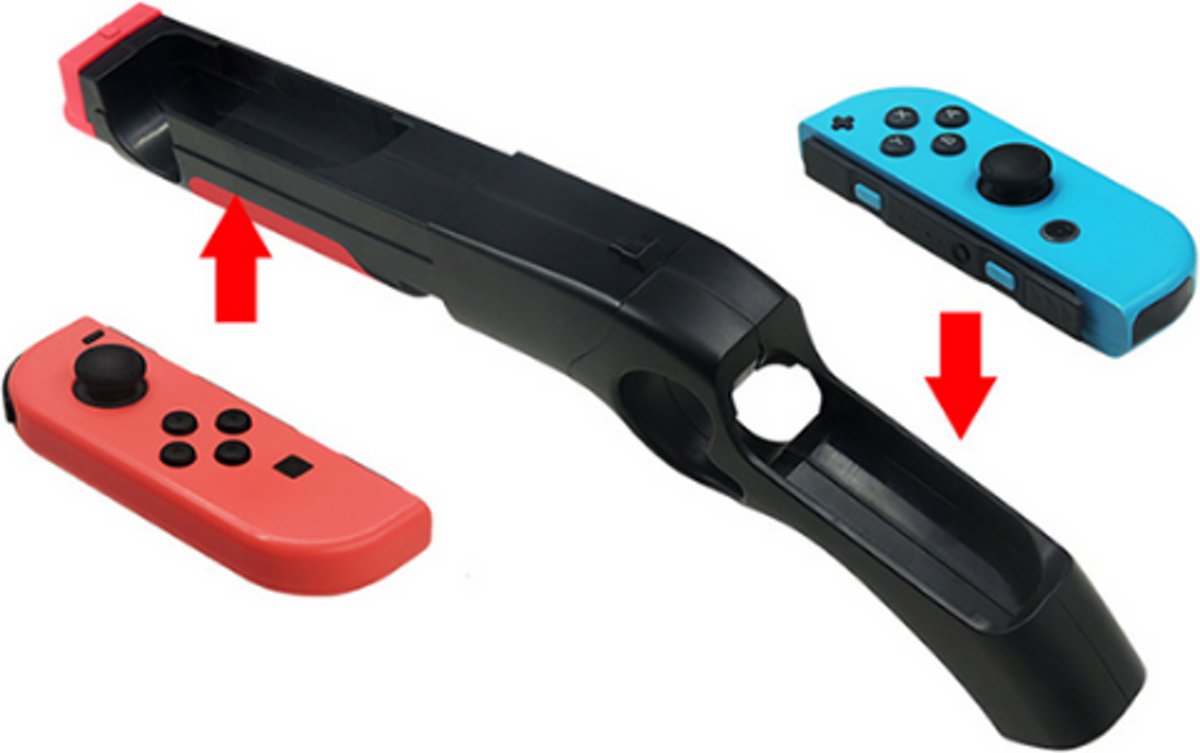 Game Gun voor Nintendo switch Joy-con controller – Nintendo switch Game wapen - Zwart