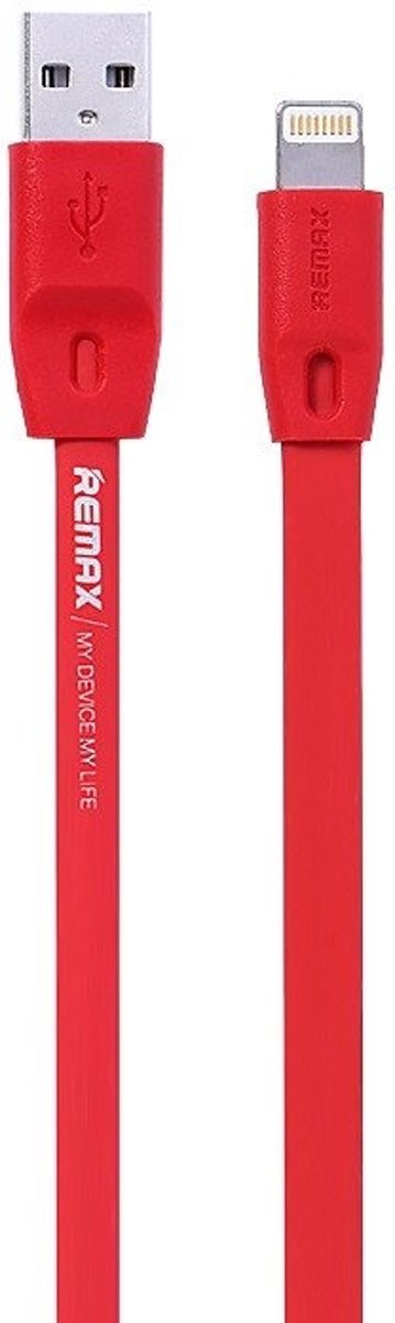 Remax RCFSL1MR 1m USB A Lightning Rood mobiele telefoonkabel