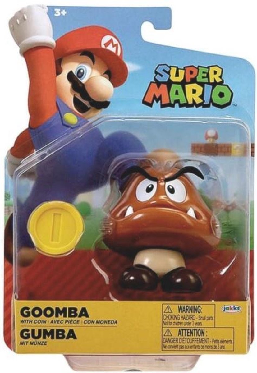 Super Mario Action Figure - Goomba with Coin