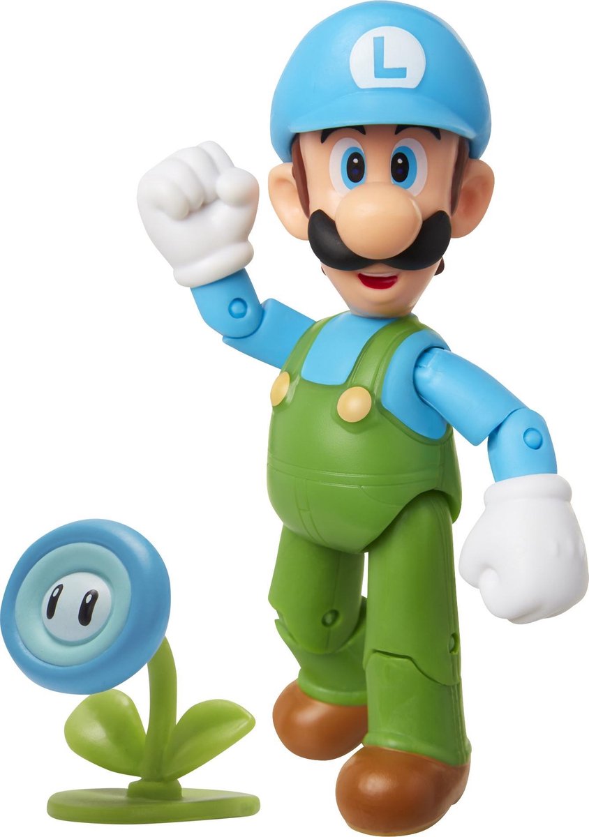 Super Mario Action Figure - Ice Luigi